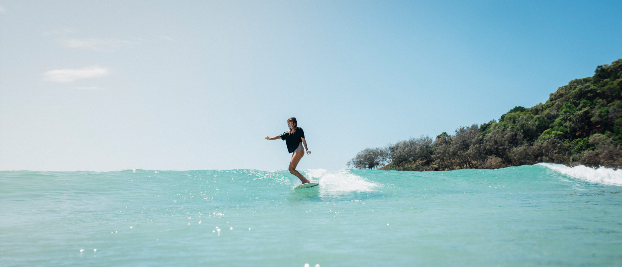 Surfing Double Island Point