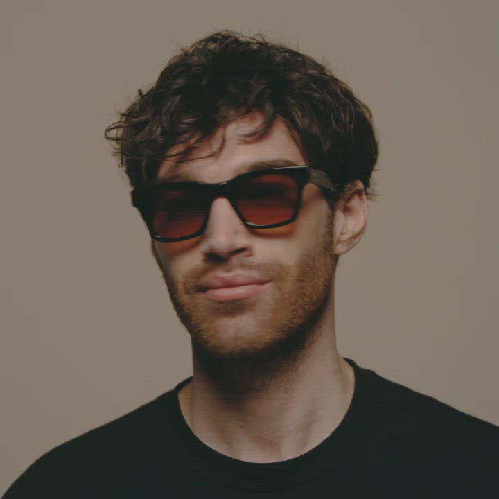 Tens Casey Original / Ruby Crystal Original / Polished Black Original / Matte Light Tort Original / Polished Ivory Sunglasses Male Model Video