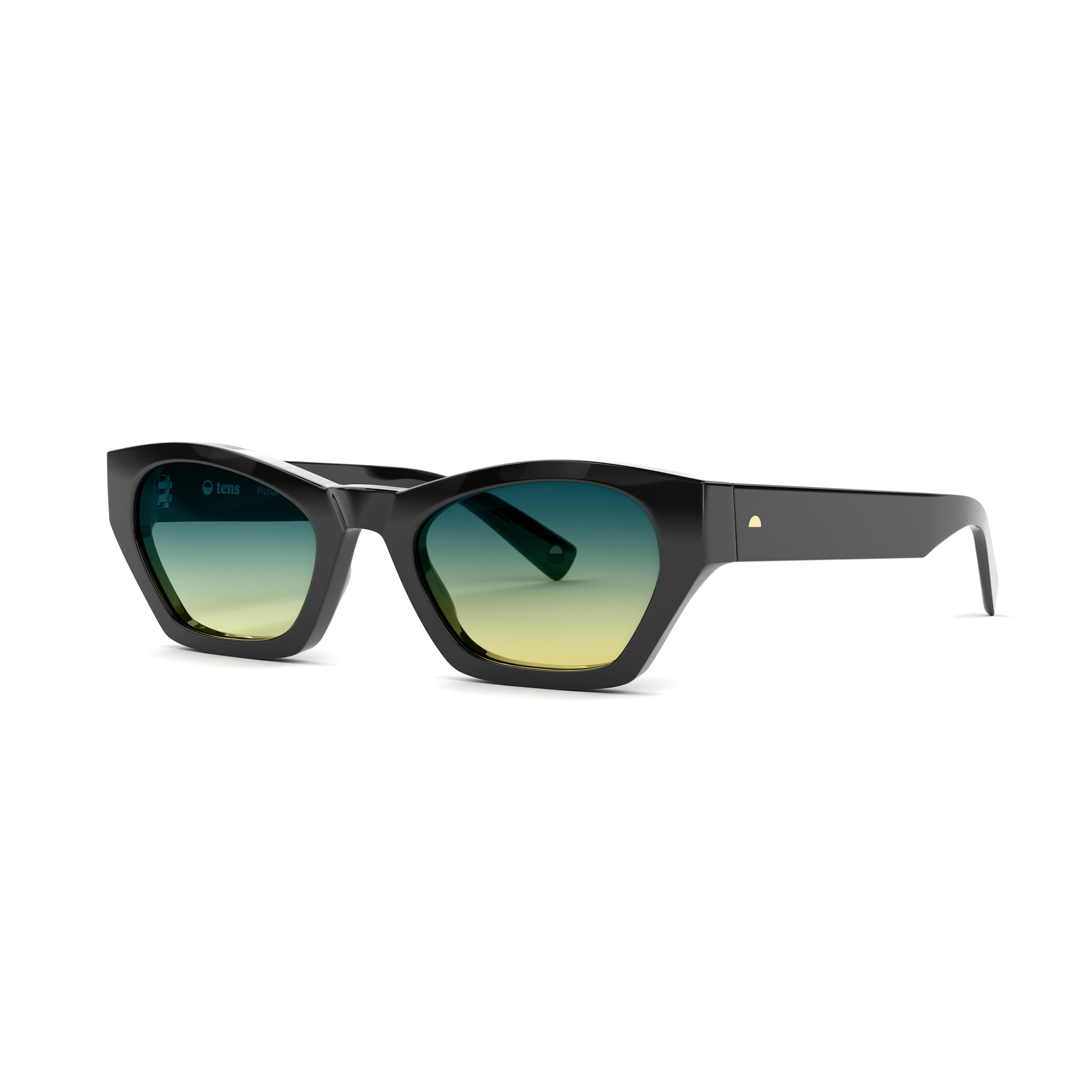 Tens Frankie Tropic High / Polished Black Sunglasses 2
