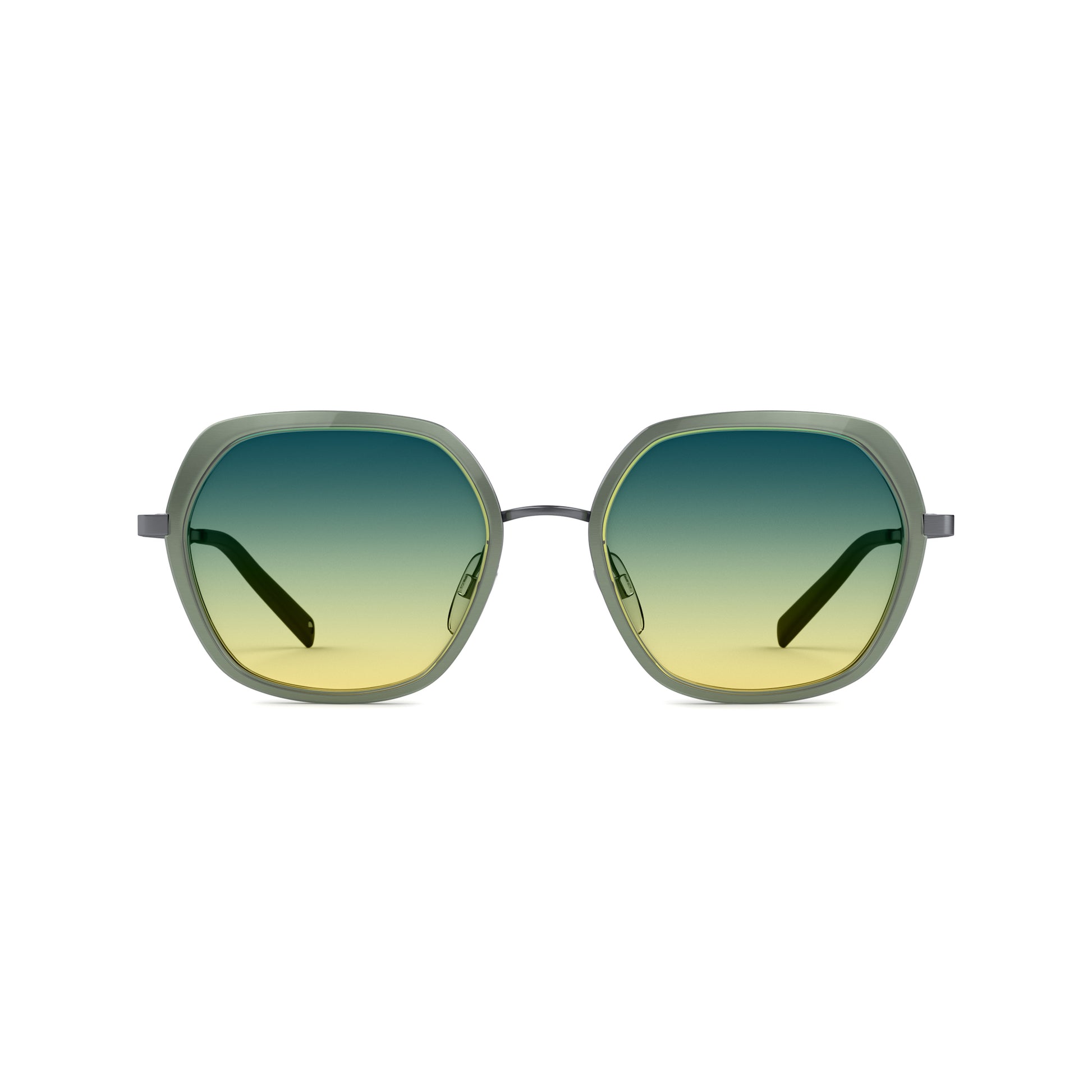 Tens Petra Tropic High / Mint Crystal Gunmetal Sunglasses 1
