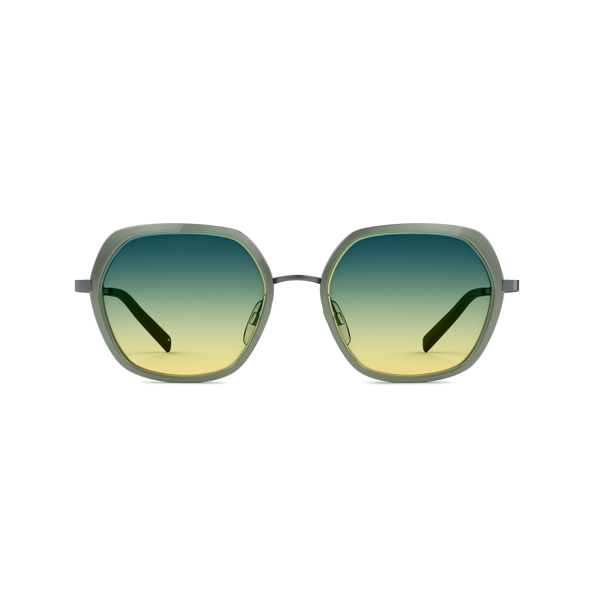 Tens Petra Tropic High / Mint Crystal Gunmetal Sunglasses 1