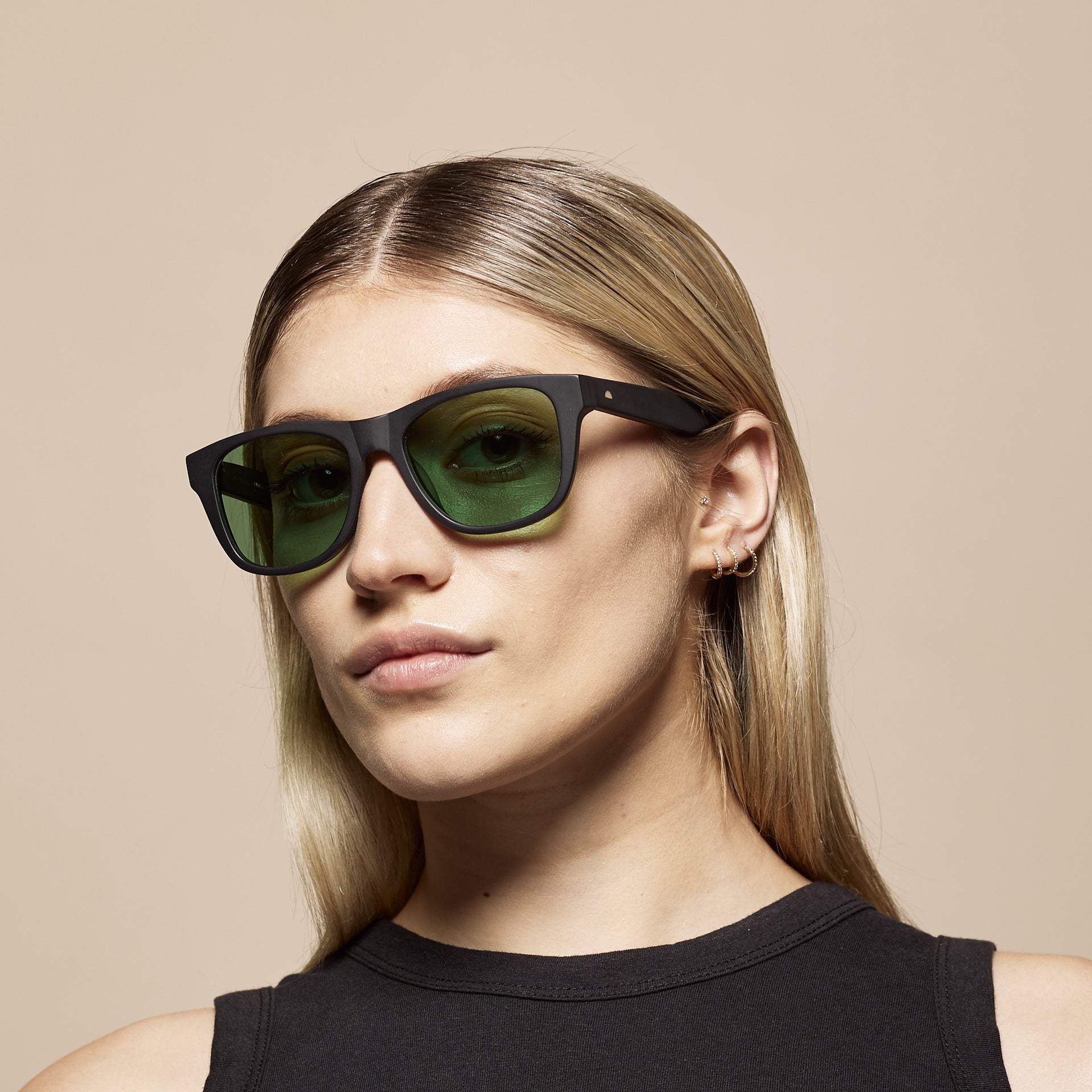 Tens Classic Evergreen / Matte Black Sunglasses 3