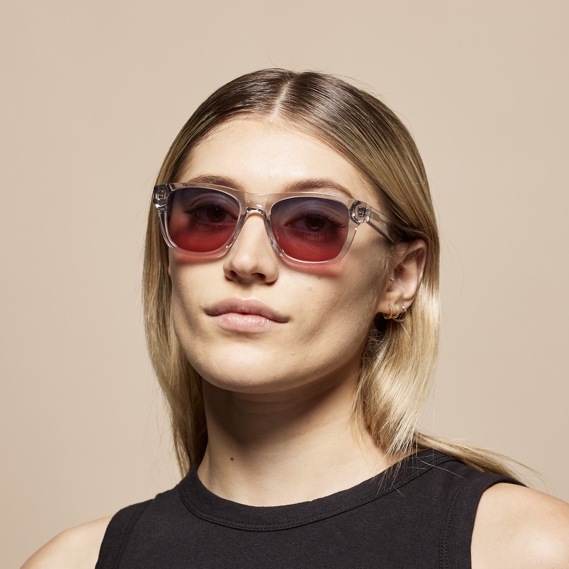 Tens Classic Compact Boulevard / Grey Crystal Sunglasses 4