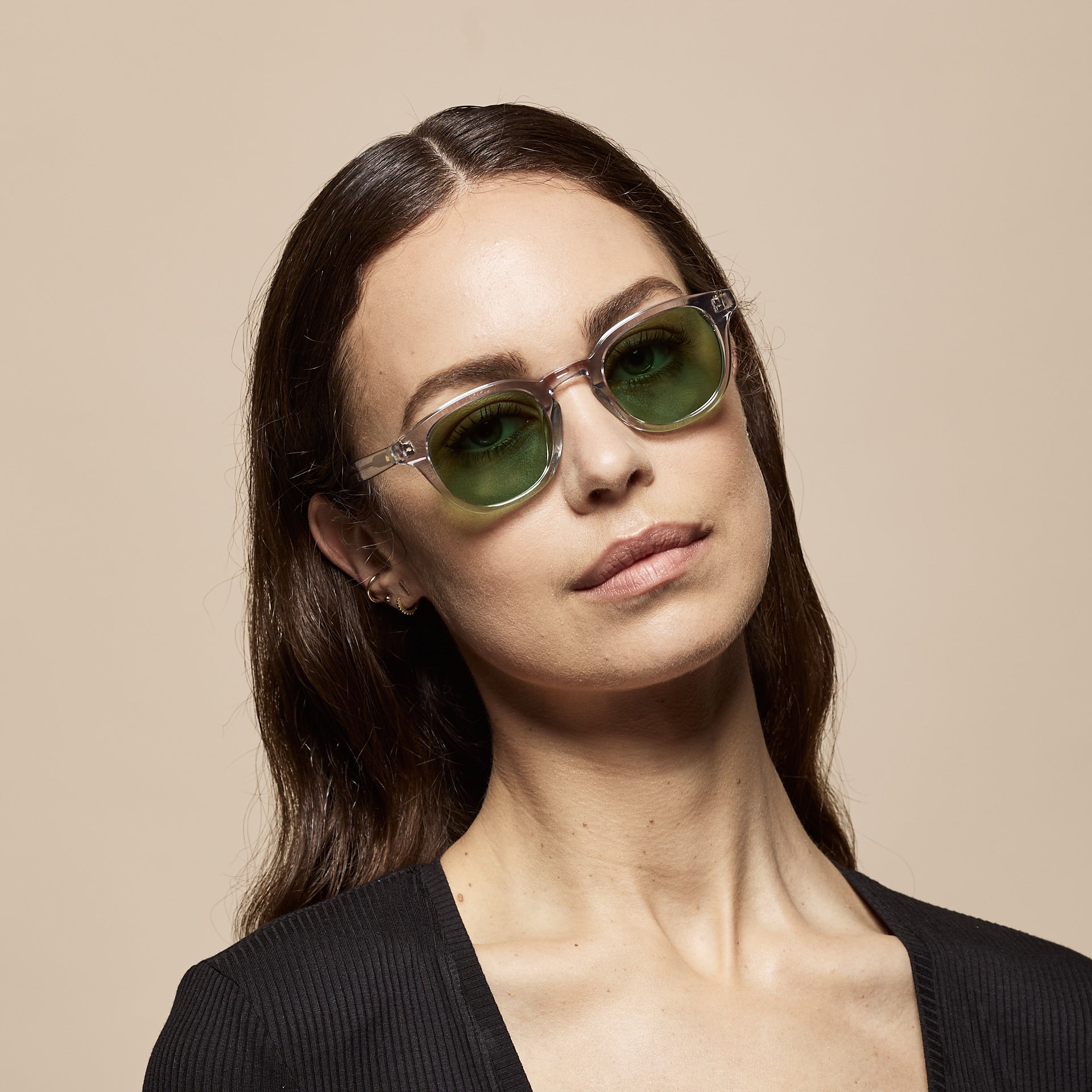 Tens Dustin Compact Evergreen / Grey Crystal Sunglasses 2