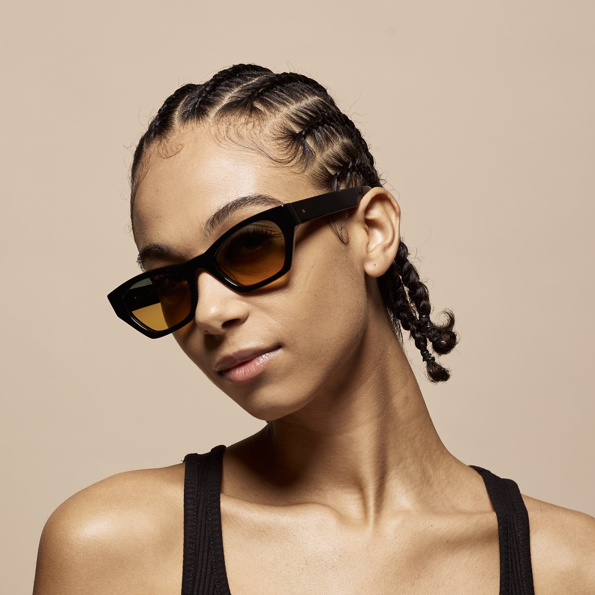 Tens Frankie Tropic High / Polished Black Sunglasses 4