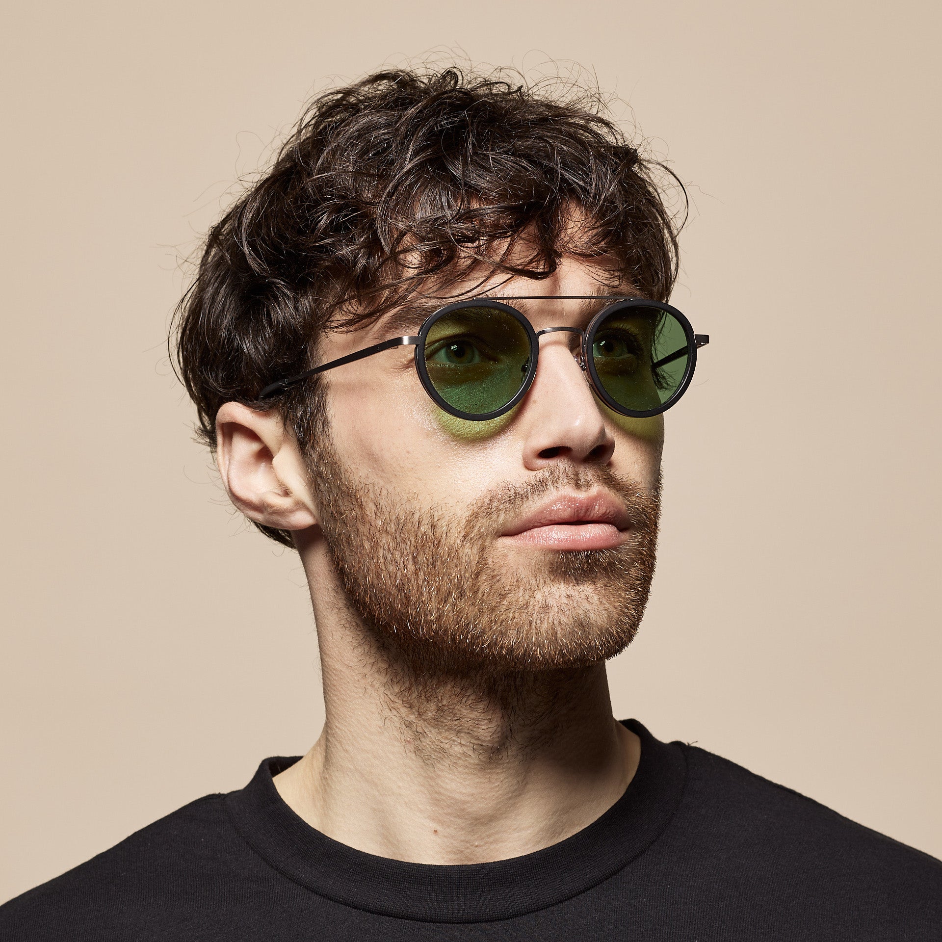 Tens Hoxton Evergreen / Matte Black Gunmetal Sunglasses 2