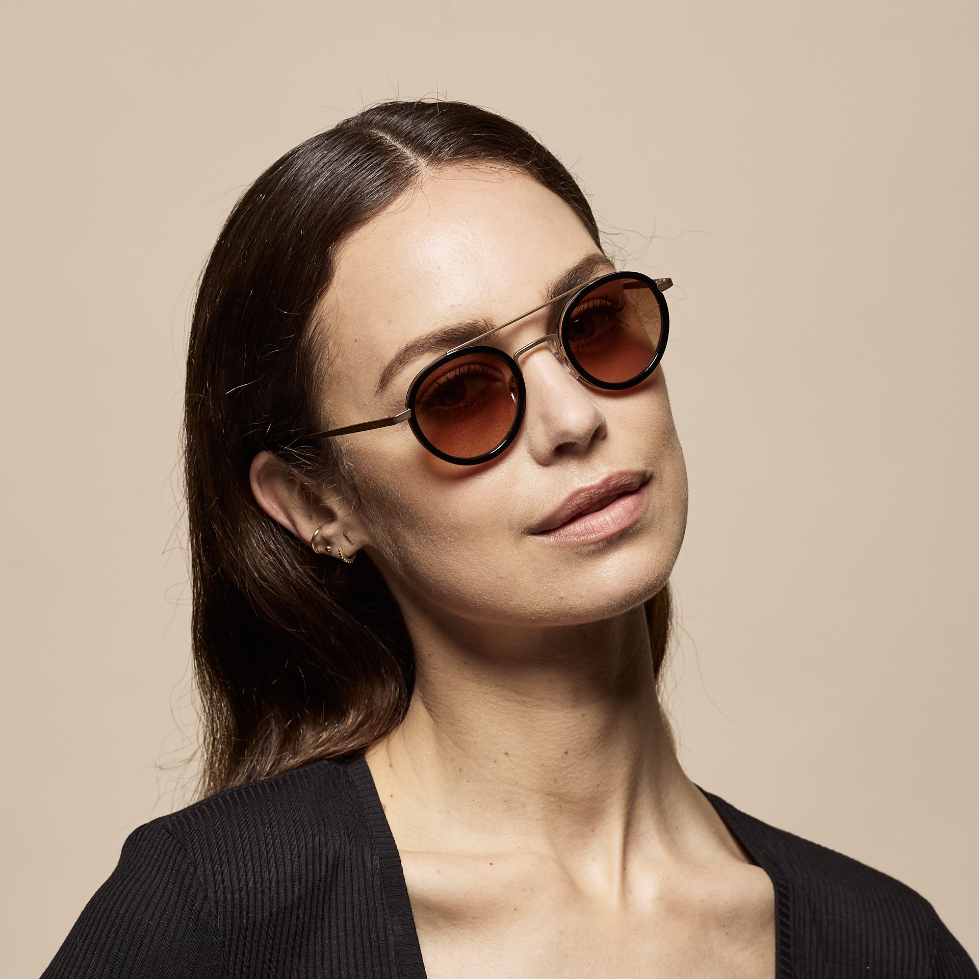 Tens Hoxton Original / Polished Black Gold Sunglasses 5