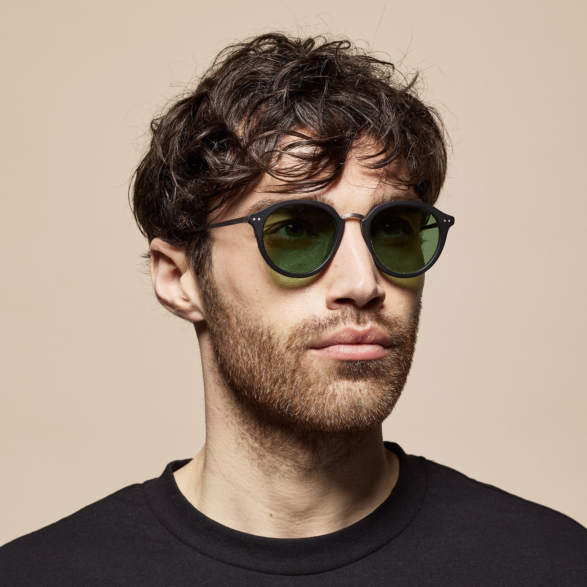 Tens Lane Evergreen / Matte Black Gunmetal Sunglasses 3
