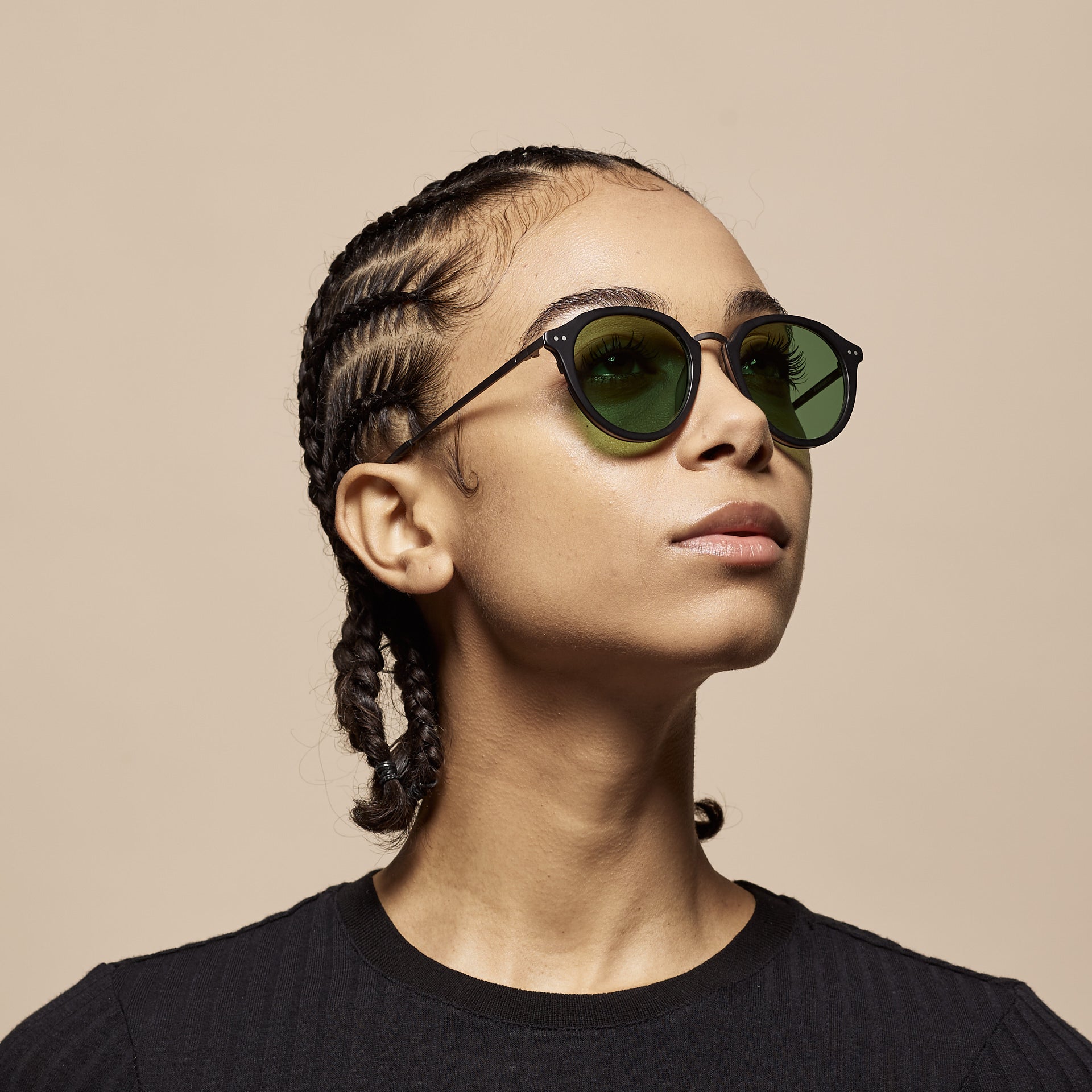 Tens Lane Evergreen / Matte Black Gunmetal Sunglasses 2