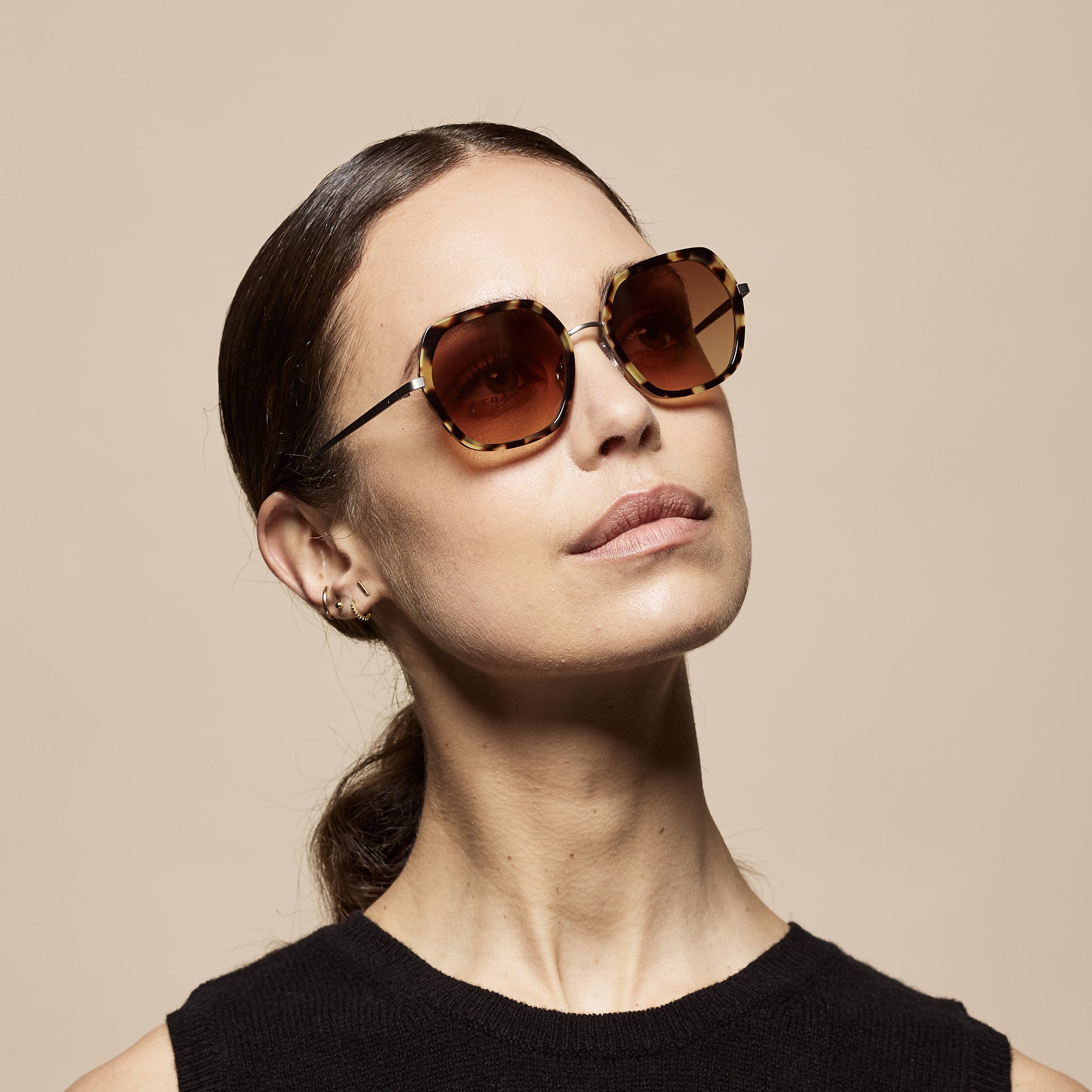 Tens Petra Original / Polished Light Tort Gunmetal Sunglasses 4